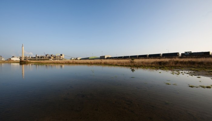 Process water from the canal, Nyrstar